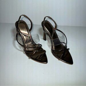 Aldo Merengue Bronze Heels Women’s 7‎